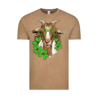 Vintage Coffee st patricks goat with glasses Vintage Tee - Artiststas