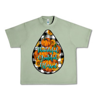 Oil Green Thankful Grateful Blessed Urban Heavy Tee - LillyAllenDesigns