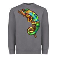 Storm Chameleon Lizard Illustrations Heavyweight Sweatshirt - LillyAllenDesigns