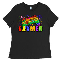 Black Gaymer Ladies Tee - Zillion Design Studio