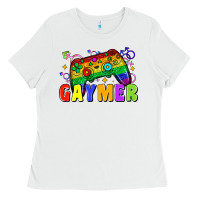 White Gaymer Ladies Tee - Zillion Design Studio