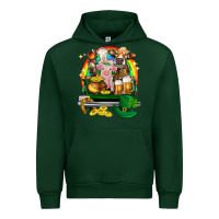 Forest Green St. Patrick's Day farm animals on truck Urban Hoodie - HowdyJamesFarm