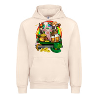 Sandshell St. Patrick's Day farm animals on truck Urban Hoodie - HowdyJamesFarm
