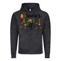 Vintage Black santa's favorite elf Vintage Hoodie - AdoDesignShop