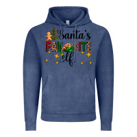 Vintage Denim santa's favorite elf Vintage Hoodie - AdoDesignShop