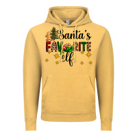 Vintage Mustard santa's favorite elf Vintage Hoodie - AdoDesignShop