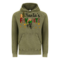 Vintage Olive santa's favorite elf Vintage Hoodie - AdoDesignShop