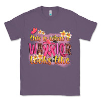 Lavender this is what a warrior looks like Classic Tee - NancyCooperArtShop