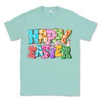 Seafoam Happy Easter Classic Tee - CowhideDigitalArt
