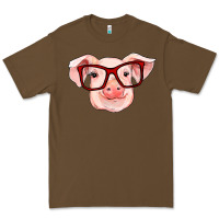 Cacao pig with red glasses Premium Tee - RanaPortraitStore