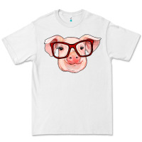 White pig with red glasses Premium Tee - RanaPortraitStore