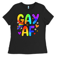 Black gay af Ladies Tee - Zillion Design Studio