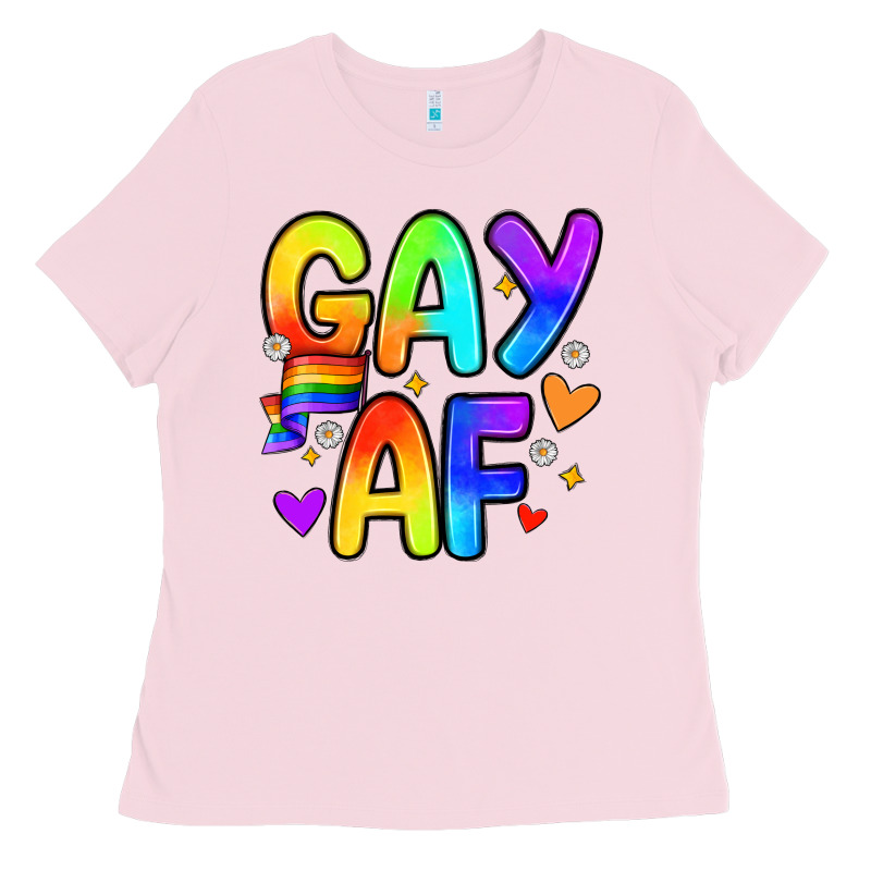Gay Af Ladies Tee by Zillion Design Studio | Teevron
