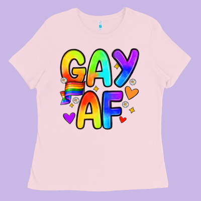 Gay Af Ladies Tee Designed By Zillion Design Studio