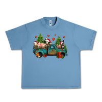 Pebble Blue christmas farm animals truck Urban Heavy Tee - Jasminsmagicworld