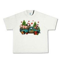 Pistachio christmas farm animals truck Urban Heavy Tee - Jasminsmagicworld