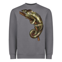 Storm Green Chameleon Lizard Illustrations Heavyweight Sweatshirt - LillyAllenDesigns