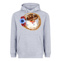 Heather Grey Cowboy Santa Heavyweight Hoodie - Bettercallsaul