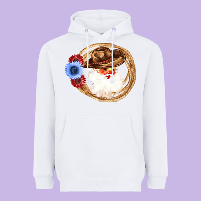 Cowboy Santa Heavyweight Hoodie Designed By Bettercallsaul