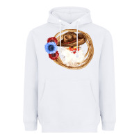 White Cowboy Santa Heavyweight Hoodie - Bettercallsaul