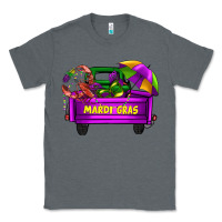 Charcoal Heather mardi grass umbrella with truck Classic Tee - AdoDesignShop