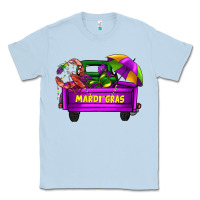 Dusty Blue mardi grass umbrella with truck Classic Tee - AdoDesignShop