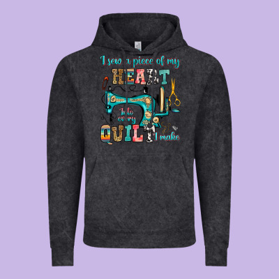 I Sew A Piece Of My Heart Into Every Quilt I Make Vintage Hoodie Designed By Ranaportraitstore