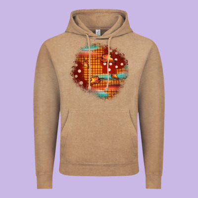 Fall Patch Vintage Hoodie Designed By Jahusdesignshop