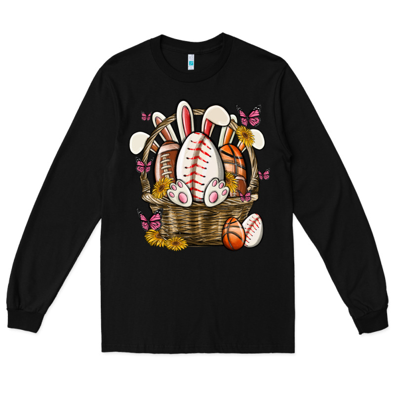 Easter Basket Sports Long Sleeve Tee by MaliasSmallBusiness | Teevron