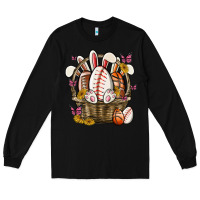 Black easter basket sports Long Sleeve Tee - MaliasSmallBusiness