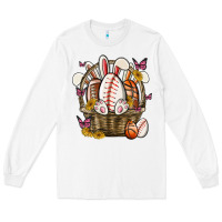 White easter basket sports Long Sleeve Tee - MaliasSmallBusiness