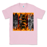 Bubblegum Pink Western Firefighter Dad Classic Tee - LillyAllenDesigns