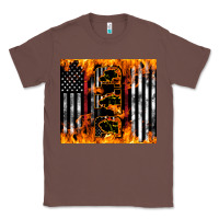 Chestnut Western Firefighter Dad Classic Tee - LillyAllenDesigns