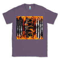 Lavender Western Firefighter Dad Classic Tee - LillyAllenDesigns