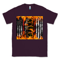 Plum Western Firefighter Dad Classic Tee - LillyAllenDesigns