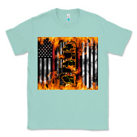Seafoam Western Firefighter Dad Classic Tee - LillyAllenDesigns