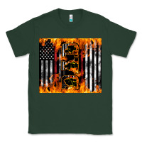 Sports Green Western Firefighter Dad Classic Tee - LillyAllenDesigns