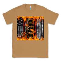 Toasted Coconut Western Firefighter Dad Classic Tee - LillyAllenDesigns