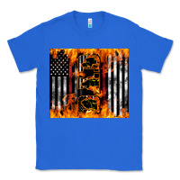 True Royal Western Firefighter Dad Classic Tee - LillyAllenDesigns