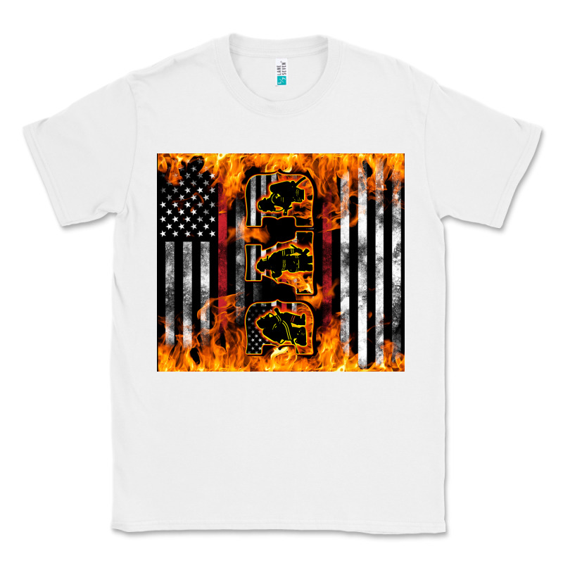 Western Firefighter Dad Classic Tee by LillyAllenDesigns | Teevron