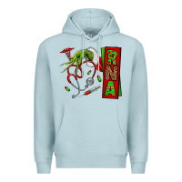Blue Mist Christmas Character Premium Hoodie - NancyCooperArtShop