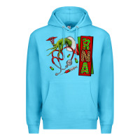 Ocean Blue Christmas Character Premium Hoodie - NancyCooperArtShop