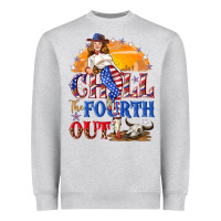 Heather Grey Chill the fourth out 4th of july Heavyweight Sweatshirt - NancyCooperArtShop