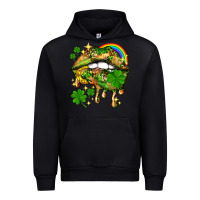 Black St. Patrick's Day lips Urban Hoodie - HowdyJamesFarm
