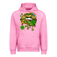Fuchsia Pink St. Patrick's Day lips Urban Hoodie - HowdyJamesFarm