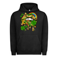 Pigment Black St. Patrick's Day lips Urban Hoodie - HowdyJamesFarm