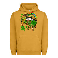 Pigment Peanut Butter St. Patrick's Day lips Urban Hoodie - HowdyJamesFarm