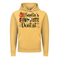 Vintage Mustard santa's favorite dentist Vintage Hoodie - AdoDesignShop