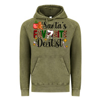 Vintage Olive santa's favorite dentist Vintage Hoodie - AdoDesignShop