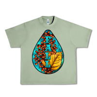 Oil Green Fall Teardrop Urban Heavy Tee - LillyAllenDesigns